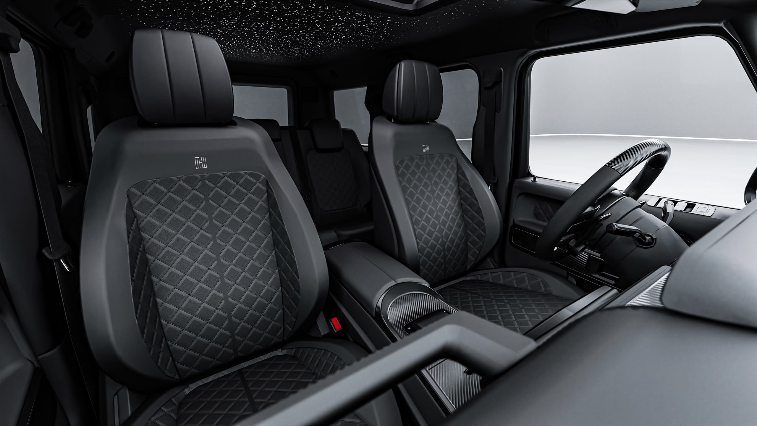 Obsidienne Noire - interior, seats