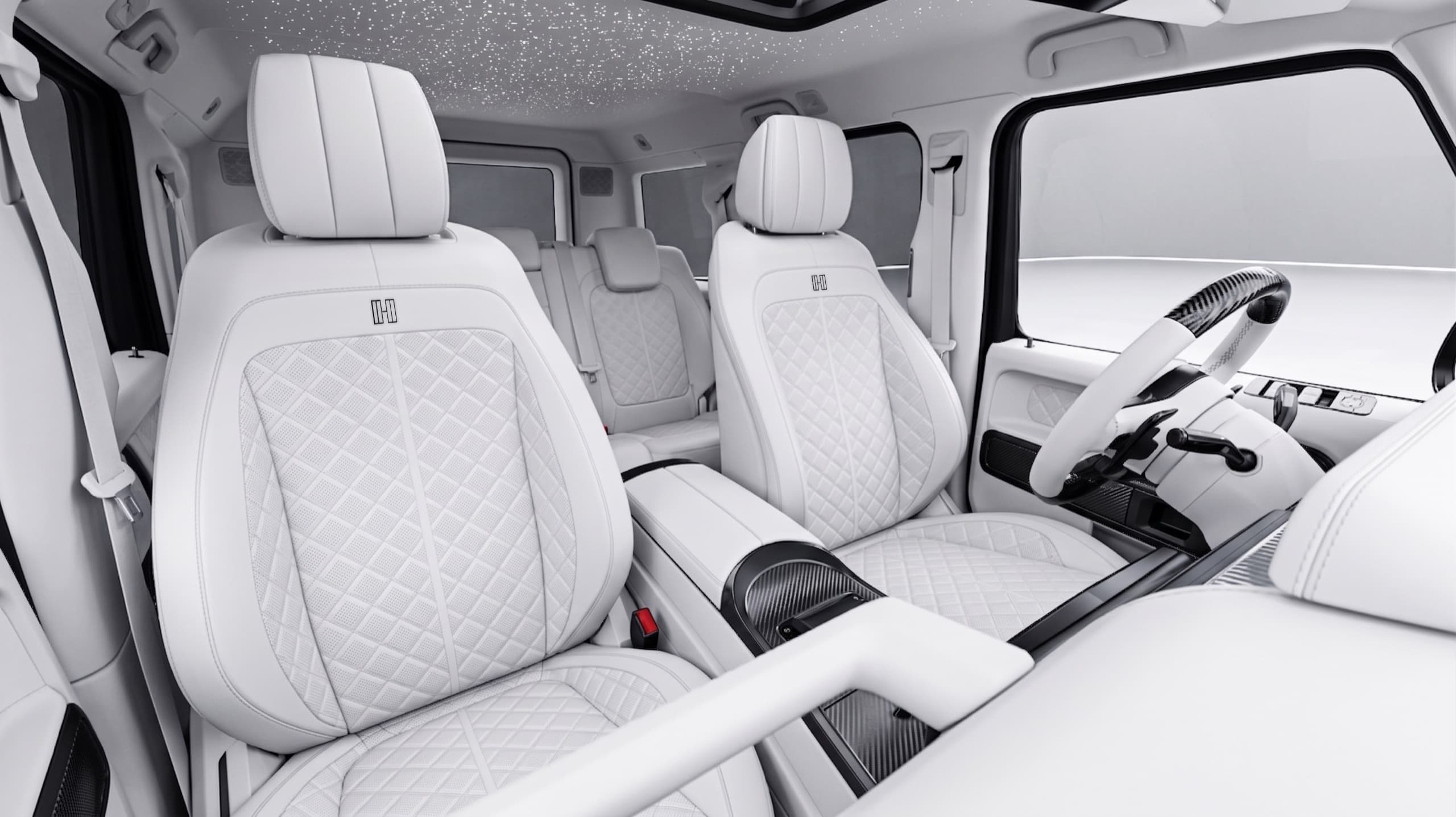 Obsidienne Blanche - interior, seats