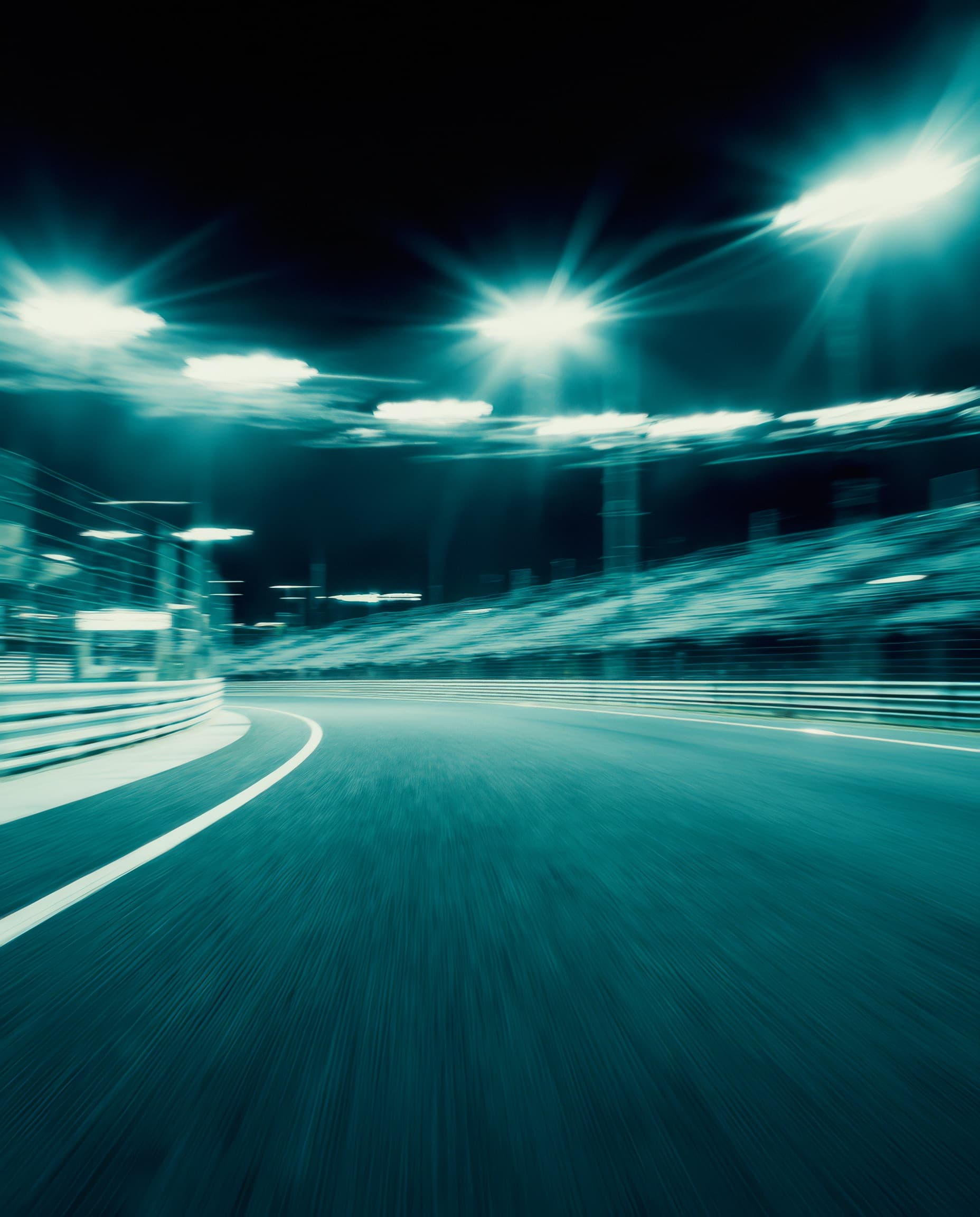 A racetrack at night - the moment the Sir Class was composed around